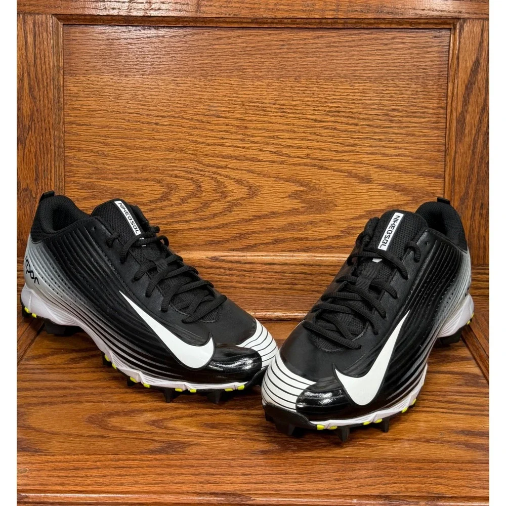 Nike Vapor Ultrafly Keystone Baseball Cleats Black White Volt 707442-010 Mens 12